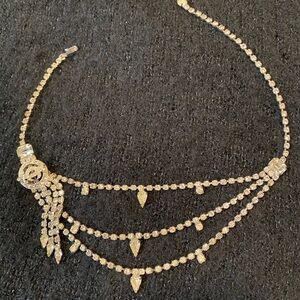 Vintage Scimitar and Crescent Moon Necklace/Headpiece